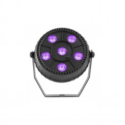 BeamZ Projecteur PAR sur batterie 6 X 1 W UV