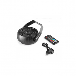 BeamZ Projecteur PAR sur batterie 6 X 1 W UV