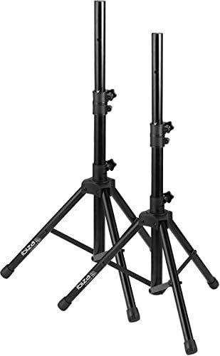 Découvrez le pack de pieds enceinte réglables IBIZA SS01B, léger et robuste, avec housse de transport incluse pour une installation facile et sûre.