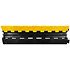Passage de câble professionnel Plugger CAB-PROTECT-2W : 2 voies, ultra-résistant 30 tonnes, idéal pour protéger câbles lors d'événements et chantiers.