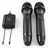 Micro sans fil Mac Mah W-UHF 200 M : double micro et récepteur inclus, portée 50-80 m, idéal karaoké, mariages, conférences et clubs.