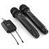 Micro sans fil Mac Mah W-UHF 200 M : double micro et récepteur inclus, portée 50-80 m, idéal karaoké, mariages, conférences et clubs.