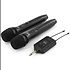 Micro sans fil Mac Mah W-UHF 200 M : double micro et récepteur inclus, portée 50-80 m, idéal karaoké, mariages, conférences et clubs.