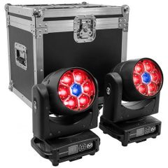 Pack lyres Wash LED Mac Mah : 2 MAC WASH 740Z avec zoom motorisé et flight case. RGBW puissants, idéal pour DJ, scènes et prestations pro.Pack lyres Wash LED Mac Mah : 2 MAC WASH 740Z avec zoom motorisé et flight case. RGBW puissants, idéal pour DJ, scènes et prestations pro.
