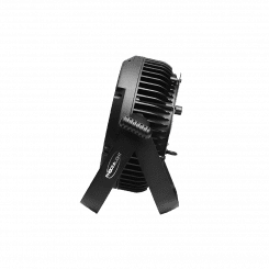 Silent Par 12x10W Phocea Light : projecteur LED RGBWAUV silencieux, compact et contrôlable en Wi-Fi ou DMX HF. Idéal pour DJ et animations.