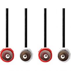 Câble digital RCA NEDIS 15 m, plaqué or, cuivre sans oxygène, double blindage. Transmission audio numérique haute qualité et durable.