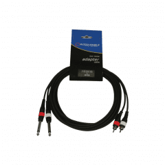ADJ AC-Câble 2 Jack 6,35mm vers 2 RCA – 1,5 m