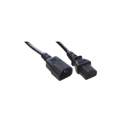 Cordon électrique IEC mâle vers femelle de 2 m