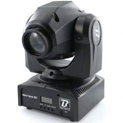 Découvrez la lyre Spot LED DJ BoomTone DJ Maxi Spot 60 : 60 W, anneau LED RGB, effets Spot + Wash, idéale pour DJ, clubs et événements.