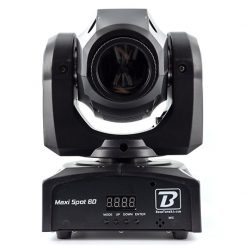 Découvrez la lyre Spot LED DJ BoomTone DJ Maxi Spot 60 : 60 W, anneau LED RGB, effets Spot + Wash, idéale pour DJ, clubs et événements.