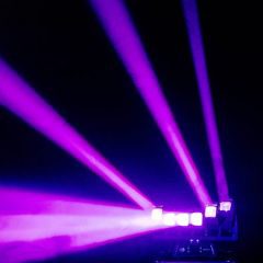 Mac Mah Wave 660 Pix, jeu de lumière LED 6×60W RGBW, zoom motorisé, pixels contrôlables et PAN infini, idéal pour soirées, clubs et DJ sets.