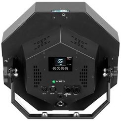 ADJ Vintage X, projecteur LED vintage avec effet blinder 2000K et fond RGB, contrôle DMX/Bluetooth, idéal pour concerts et scénographies.