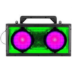 Projecteur LED IP65 ADJ Encore DBX, blinder et stroboscope 11 400 lumens. Puissant, polyvalent et robuste pour festivals, concerts et installations.