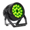 ADJ Encore LP18 IP, projecteur LED extérieur puissant, 18 LEDs RGBL 20 W, 7300 lumens, IP65, idéal pour concerts, captations TV et événements live.