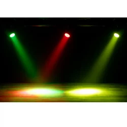 ADJ Encore LP18 IP, projecteur LED extérieur puissant, 18 LEDs RGBL 20 W, 7300 lumens, IP65, idéal pour concerts, captations TV et événements live.