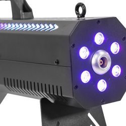 Découvrez la machine à fumée Mac Mah Fog Blaster 1500 RGB : effets lumineux RGB, 1500W de puissance et projection jusqu’à 10 m.