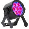 Projecteur LED batterie ADJ ElectraPix Par 7 : RGBAL+UV, contrôle DMX, autonomie 10 h et IP65, parfait pour tous vos événements.