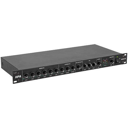 Le MX632 BT mixeur rackable offre 6 canaux, Bluetooth, XLR et alimentation fantôme. Compact et pro, idéal bars, conférences et installations fixes.