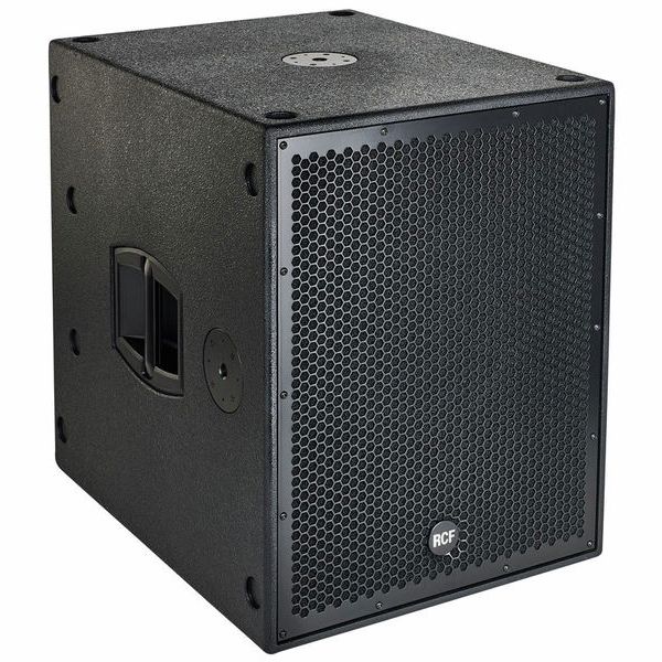 RCF SUB 8004-AS, caisson de basses actif 18" 1250 W RMS, idéal pour systèmes line array HDL, concerts, DJ sets et événements professionnels.