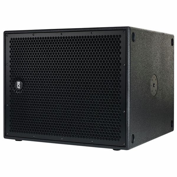 RCF SUB 8004-AS, caisson de basses actif 18" 1250 W RMS, idéal pour systèmes line array HDL, concerts, DJ sets et événements professionnels.