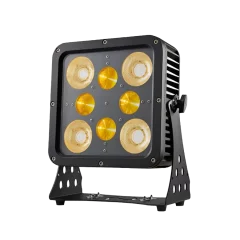 ARCHI COB 240W IP65 blanc chaud et ambre. Projecteur LED architectural extérieur, DMX512 et RDM, résistant pluie et températures extrêmes.