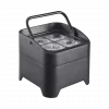 Box 4 IP LED Batterie 4x18W RGBWA+UV, autonomie jusqu’à 20h, IP65. Idéal DJ, scènes, terrasses et événements intérieurs/extérieur.