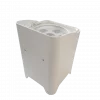 Box 6 IP Batterie 6en1 RGBWA+UV avec recharge par induction, autonomie jusqu’à 36h et contrôle DMX HF ou Wi-Fi. Idéal intérieur et extérieur.