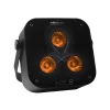 Box 3 est un projecteur LED batterie 45W RGBWA+UV, d'une autonomie de 15h, DMX HF sans fil. Idéal pour DJ, mariages et événements.