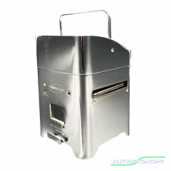 Box LEDs Batterie 6x15W Chrome RGBWA+UV, contrôle DMX HF et Wi-Fi smartphone, autonomie jusqu’à 20h. Idéal DJ et événementiel.