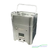 Box LEDs Batterie 6x15W Chrome RGBWA+UV, contrôle DMX HF et Wi-Fi smartphone, autonomie jusqu’à 20h. Idéal DJ et événementiel.