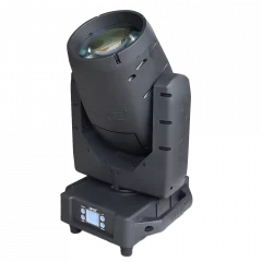 Découvrez la Lyre DAGE SuperBeam 580 IP, 420W IP65 avec faisceau 1,2°, 130 000 lux à 20 m, 13 gobos et prismes rotatifs pour shows extérieurs puissants.