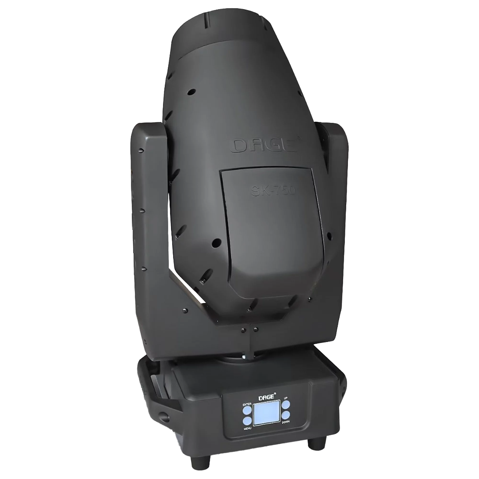 Lyre professionnelle DAGE SK750 BSW IP 3-en-1, 420W, Beam, Spot & Wash, CMY + CTO, prismes et gobos. Étanche IP65 pour spectacles intérieurs et extérieurs.