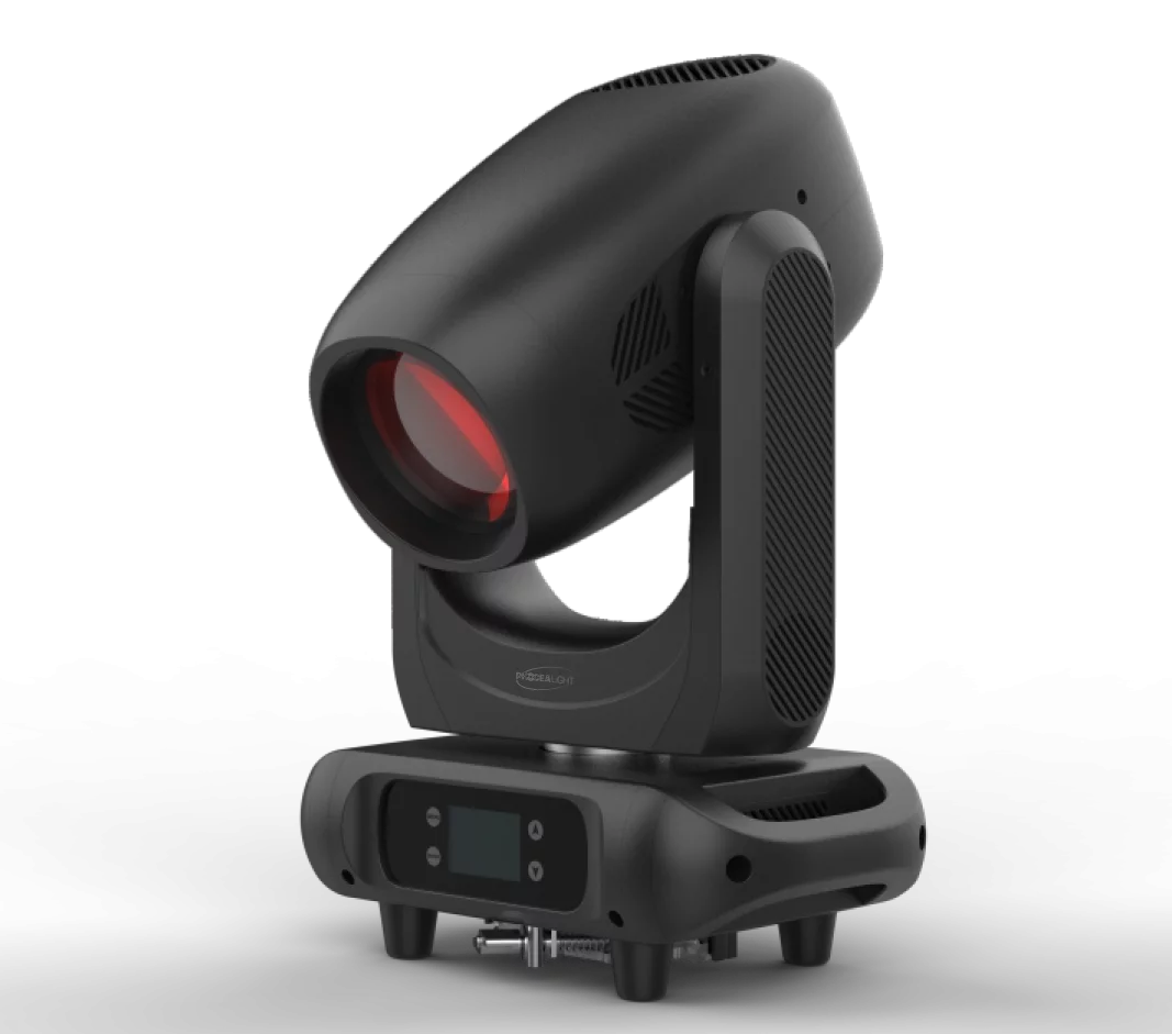 Lyre LED Fusion 250W 3-en-1 Beam, Spot & Wash pour effets lumineux puissants, précis et polyvalents en intérieur ou extérieur.