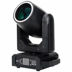 Lyre Mini Nova 150W est une lyre Beam compacte et puissante, avec gobos, anneau LED RGB et contrôle DMX512. Idéale pour DJ, mariages, prestations privées.