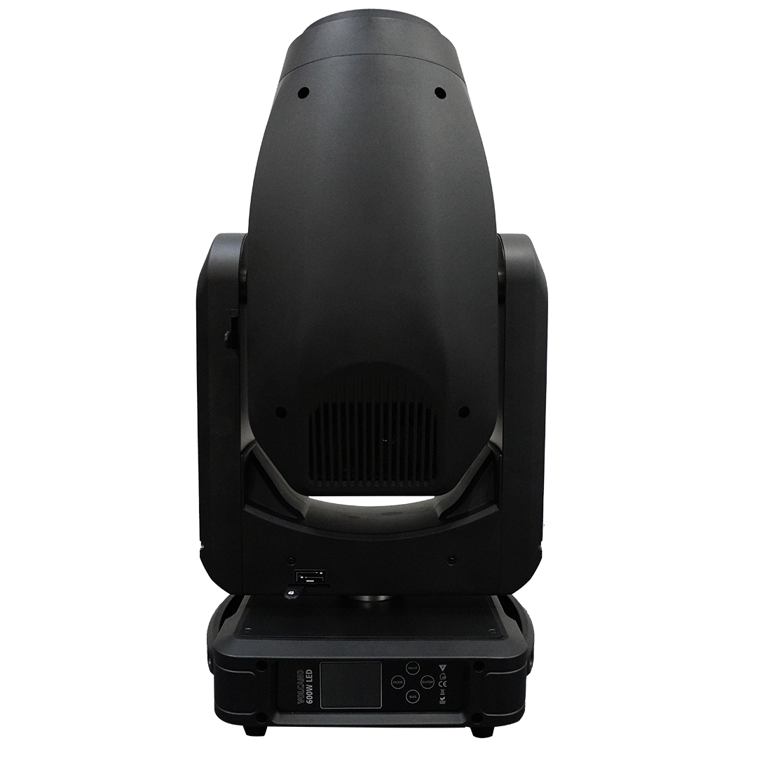 Lyre LED Volcano BSW 600W Beam, Spot & Wash avec zoom 4,5°-55°, gobos et CMY. Puissance et précision pour concerts et événements pros.