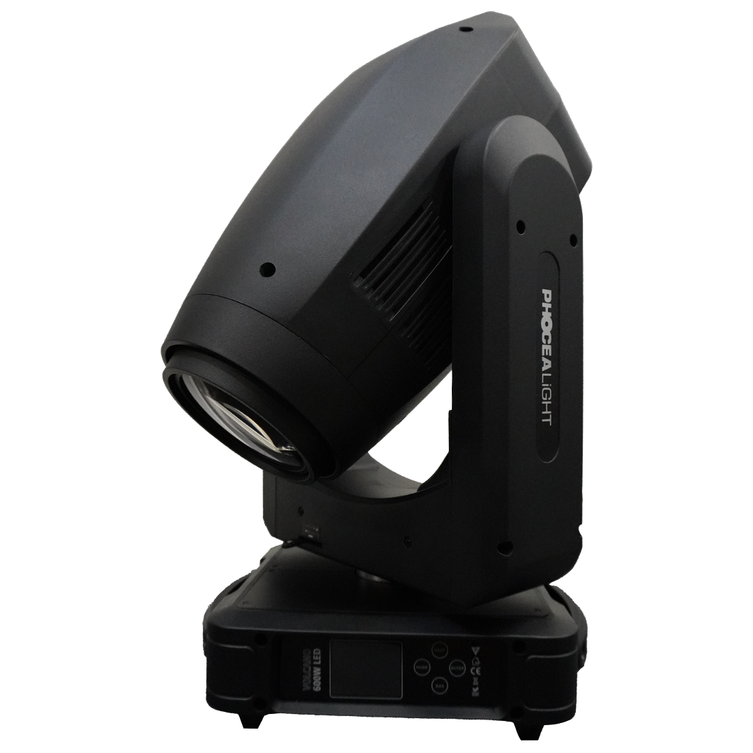 Lyre LED Volcano BSW 600W Beam, Spot & Wash avec zoom 4,5°-55°, gobos et CMY. Puissance et précision pour concerts et événements pros.