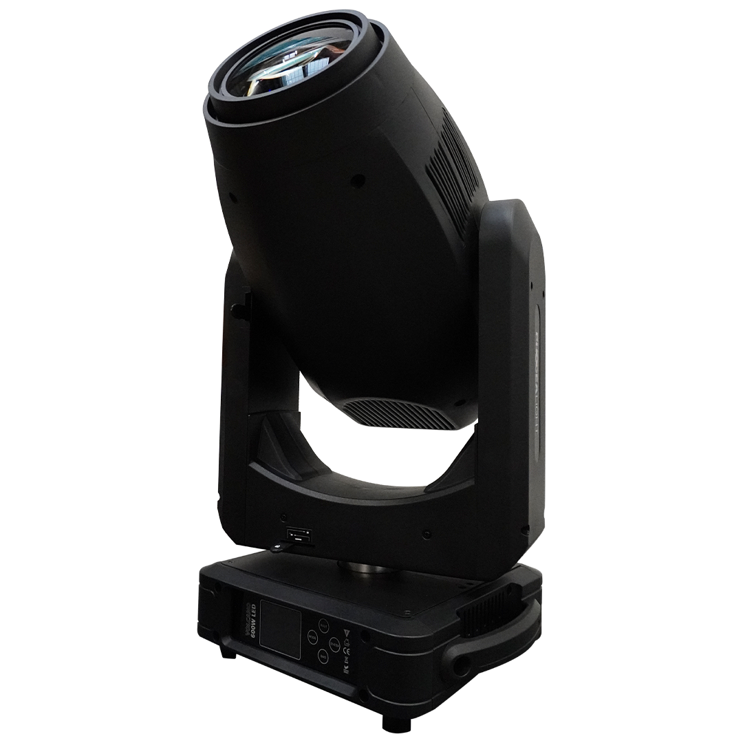 Lyre LED Volcano BSW 600W Beam, Spot & Wash avec zoom 4,5°-55°, gobos et CMY. Puissance et précision pour concerts et événements pros.