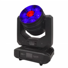 Lyre Pro WASH 7x40W B-Eye RGBW 4en1 avec zoom 3,5°-45°, effet wash et beam, contrôle DMX. Compacte et puissante pour scènes et DJ.