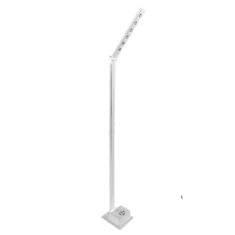 LumiLED 6 colonne LED batterie 2,20 m RGBWA+UV. Autonomie 20h, contrôle DMX et Wi-Fi. Idéal scènes, buffets et éclairage d’ambiance.