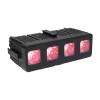 Pix Quad LED batterie 4x20W RGBWA+UV IP65. Modulable, autonomie jusqu’à 15h, contrôle DMX et RDM. Idéal DJ et événements.