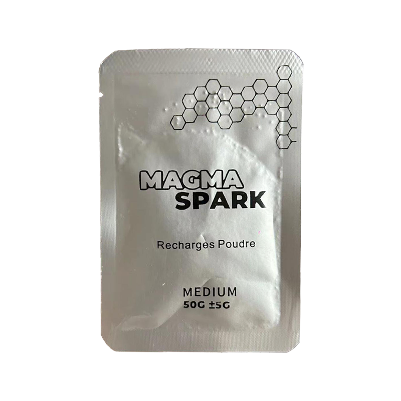 Recharge MEDIUM 50g Magma Spark pour fontaine à étincelles. Étincelles froides sans chaleur, sécurité maximale pour événements professionnels.