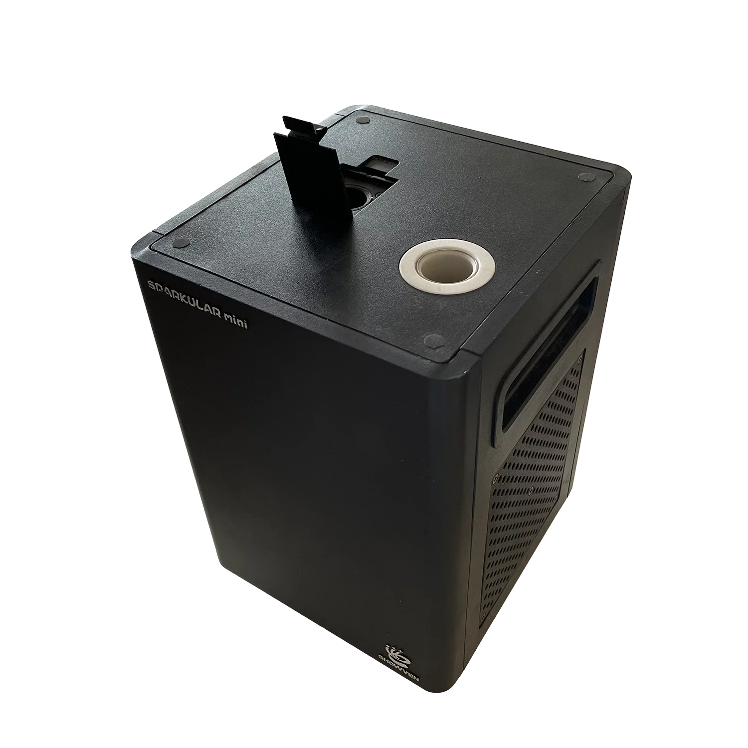 Sparkular Mini fontaine à étincelles DMX 3,5m. Effet spectaculaire sans risque pour mariages, concerts et événements professionnels.