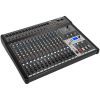 Console mixage 16 canaux HPA Promix 16 UX avec 14 entrées micro, compresseurs, DSP 24 effets, USB et Bluetooth. Idéale pour live et installation.