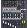 Console mixage professionnelle Soundcraft EPM6 avec 6 voies mono, EQ 3 bandes à médium variable et 2 Aux. Idéale pour live et installation.