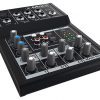 Une console mixage 5 canaux simple et efficace La console mixage 5 canaux Mackie Mix5 est une solution idéale pour les utilisateurs recherchant une console compacte, fiable et facile à utiliser. Elle s’adresse aux débutants comme aux professionnels ayant besoin d’un équipement simple. Avec ses 5 canaux, elle permet de connecter microphones, instruments et sources audio externes. Elle dispose d’une entrée micro/ligne XLR / Jack, compatible avec micros dynamiques et condensateurs. Le préampli micro haute qualité garantit un signal clair et précis. De plus, l’alimentation fantôme permet d’utiliser des microphones à condensateur. Ainsi, cette console s’adapte à de nombreuses applications. Son format compact et léger facilite le transport. Elle convient parfaitement aux configurations mobiles ou aux installations réduites. Réglages audio précis et connectique complète La Mackie Mix5 propose un égaliseur 2 bandes sur le canal micro. Cela permet d’ajuster rapidement les basses et les aigus. Les canaux stéréo disposent d’un égaliseur 3 bandes, offrant plus de précision. Cette console mixage 5 canaux intègre également des contrôles de volume, de panoramique et de balance. Ainsi, vous pouvez ajuster facilement chaque source audio. Les indicateurs LED permettent de surveiller les niveaux et d’éviter toute saturation. De plus, les entrées et sorties RCA dédiées facilitent l’enregistrement ou la lecture audio. Les sorties principales L/R ainsi que la sortie casque offrent une bonne flexibilité pour le monitoring et la diffusion. Idéale pour home studio et petites configurations La console mixage 5 canaux Mackie Mix5 est parfaitement adaptée aux petites installations. Elle convient aux home studios, podcasts, répétitions ou configurations DJ simples. Grâce à sa conception robuste avec châssis métallique, elle résiste aux utilisations régulières. De plus, son ergonomie permet une prise en main rapide. Elle constitue donc une solution fiable pour les utilisateurs souhaitant une console accessible sans compromis sur la qualité. Avantages clés Console mixage 5 canaux compacte et robuste Préampli micro haute qualité Égaliseur 2 bandes (micro) et 3 bandes (stéréo) Alimentation fantôme pour micros condensateur Entrées/sorties RCA pour enregistrement et lecture Sorties principales L/R et casque Format ultra compact et léger Châssis métallique solide Idéale pour home studio, podcast et petites installations