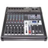Console mixage 8 canaux HPA Promix 8 avec multi-effets DSP, USB, Bluetooth et alimentation fantôme +48V. Idéale pour studio, live et podcast.