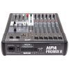 Console mixage 8 canaux HPA Promix 8 avec multi-effets DSP, USB, Bluetooth et alimentation fantôme +48V. Idéale pour studio, live et podcast.