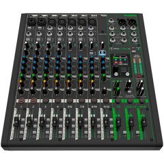 Console mixage USB-C Mackie ProFX12 v3+ avec Bluetooth, effets GigFX+, préamplis Onyx et interface 24bit/192kHz. Idéale pour live et streaming.