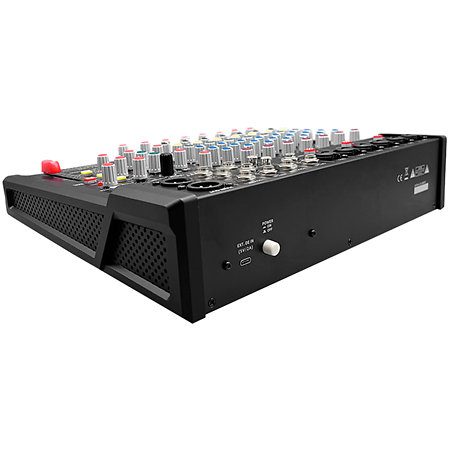 Console mixage 12 canaux Definitive Audio TM 633 BU-DSP avec Bluetooth, USB et DSP 99 effets. Idéale pour live, studio et prestations DJ.