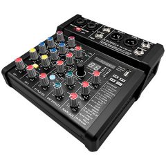 Console mixage 5 canaux Definitive Audio TM 22 BU-DSP avec Bluetooth, USB et DSP 99 effets. Idéale pour live, podcast et home studio.